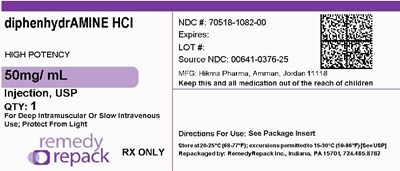 Diphenhydramine HCl 50mg mL 70518 1082 00